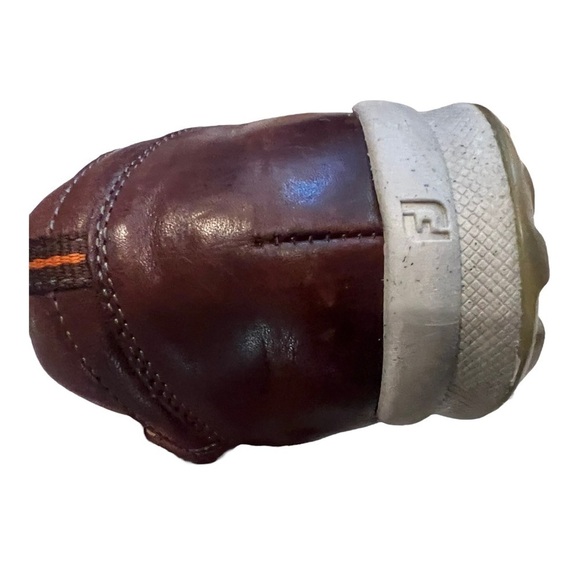 FootJoy Versaluxe Spikeless Golf Shoes Brown Leather Mens 11 XW - Picture 8 of 11